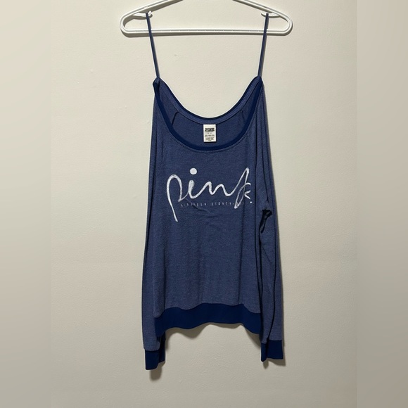 Oversized VS PINK Crew Sweater - Picture 1 of 3